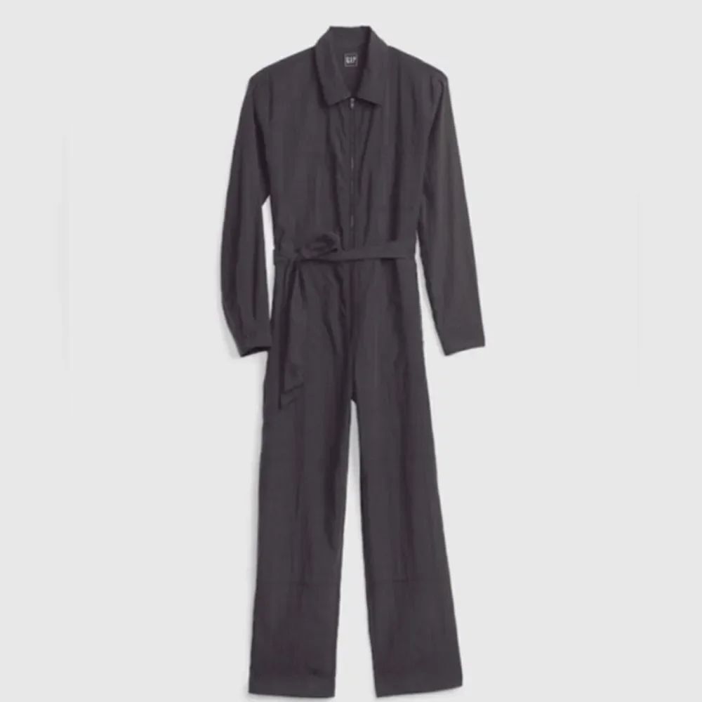 NWT GAP Moonless Night TENCEL™ Lyocell Jumpsuit Gray Size 4 Tall